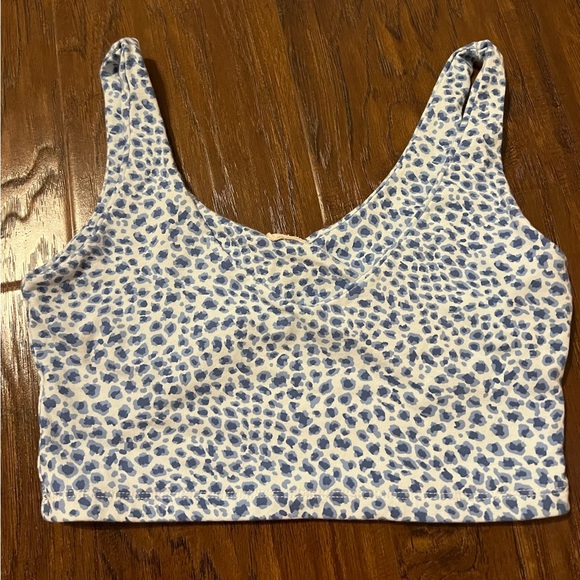 brandy melville blue cheetah print tank top - Picture 2 of 2